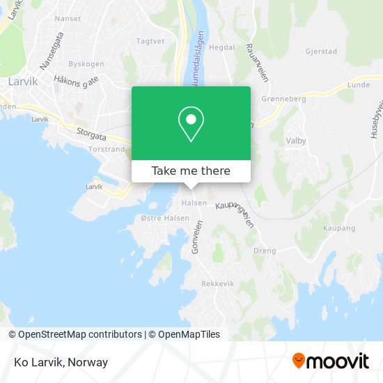 Ko Larvik map