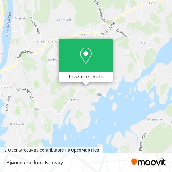 Bjønnesbakken map