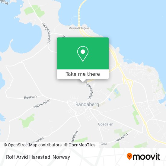 Rolf Arvid Harestad map