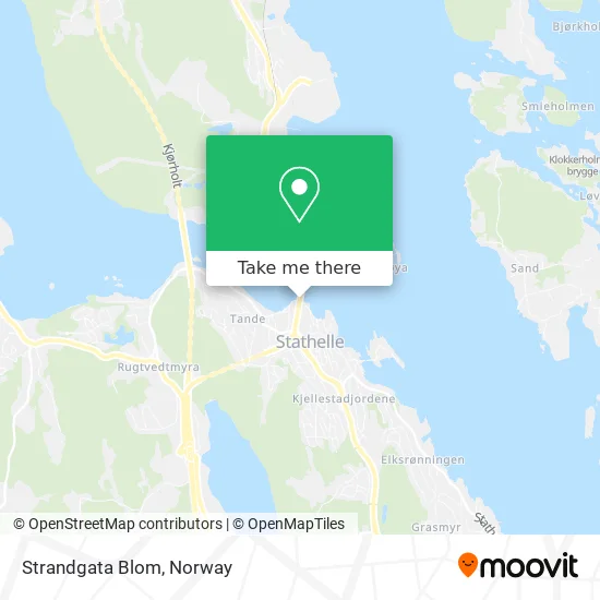 Strandgata Blom map