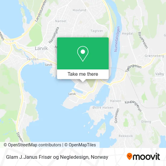 Glam J.Janus Frisør og Negledesign map