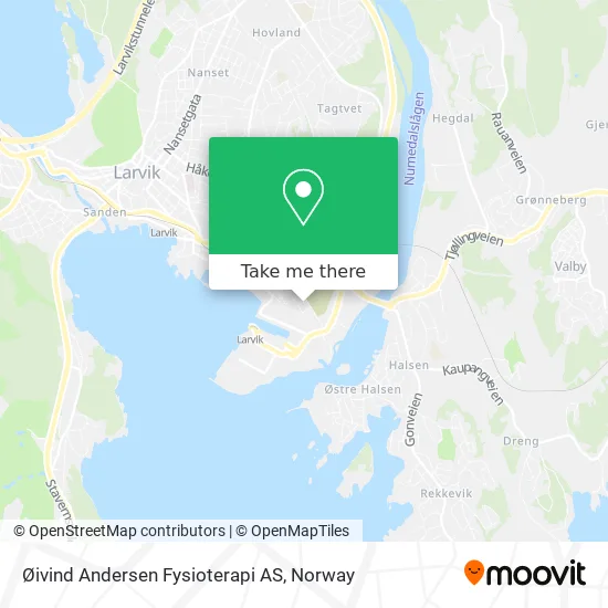 Øivind Andersen Fysioterapi AS map