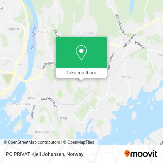 PC PRIVAT Kjell Johansen map