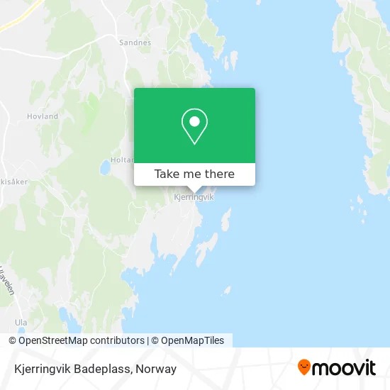 Kjerringvik Badeplass map