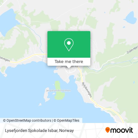 Lysefjorden Sjokolade Isbar map