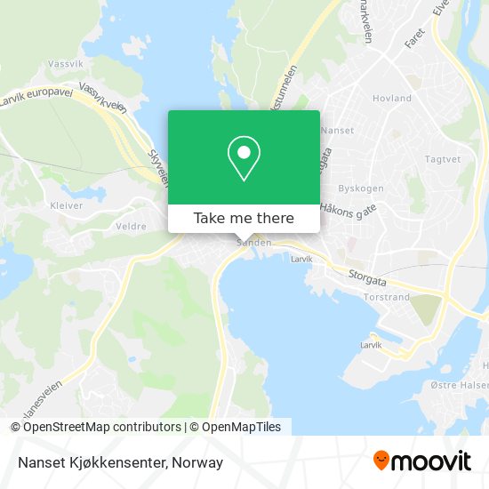 Nanset Kjøkkensenter map