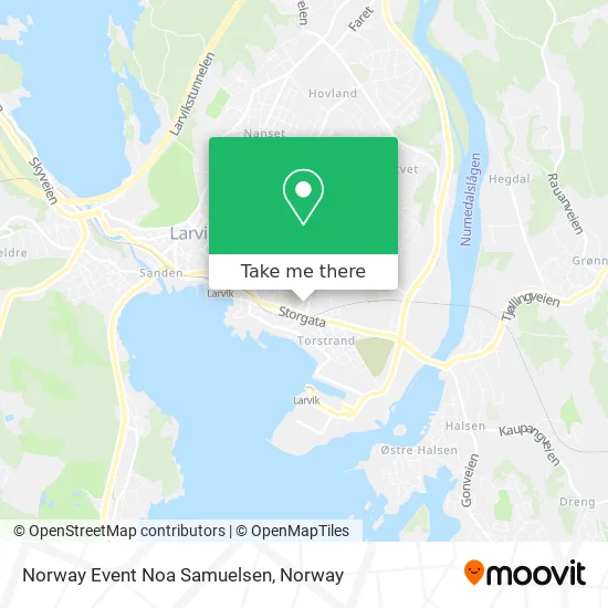 Norway Event Noa Samuelsen map