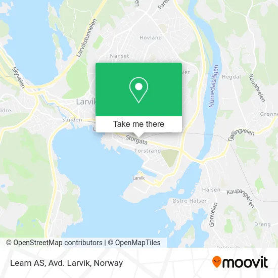 Learn AS, Avd. Larvik map