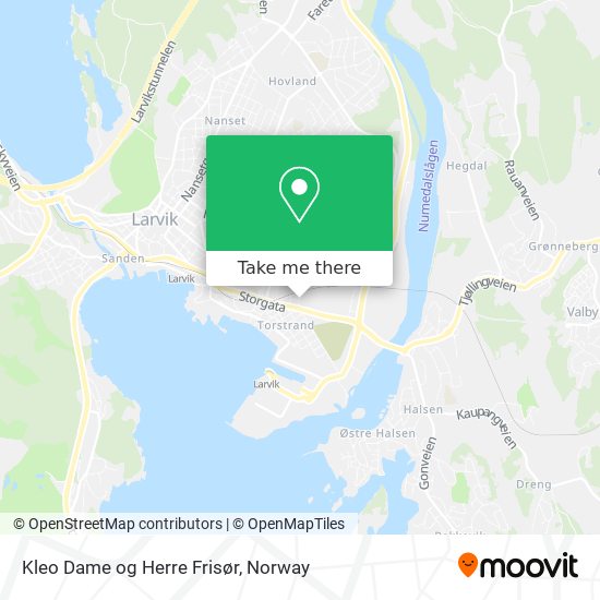 Kleo Dame og Herre Frisør map