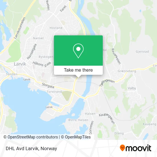 DHL Avd Larvik map
