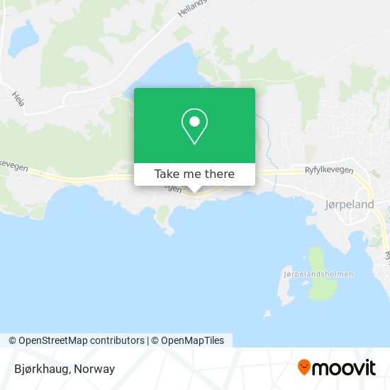 Bjørkhaug map
