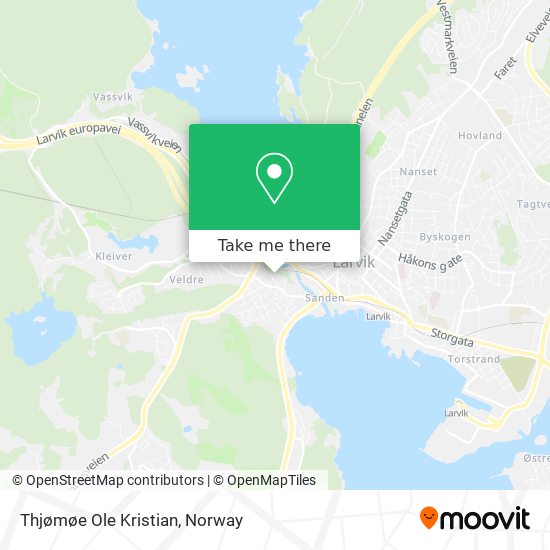 Thjømøe Ole Kristian map