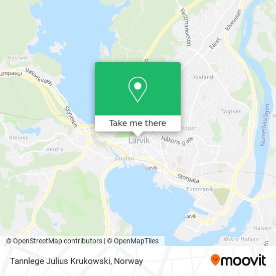 Tannlege Julius Krukowski map