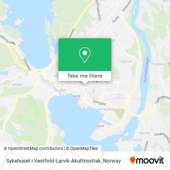 Sykehuset i Vestfold-Larvik-Akuttmottak map