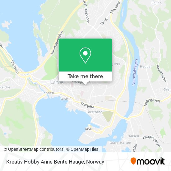 Kreativ Hobby Anne Bente Hauge map