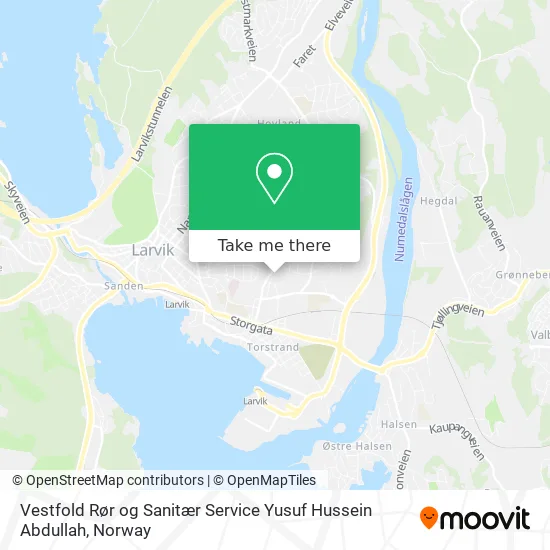 Vestfold Rør og Sanitær Service Yusuf Hussein Abdullah map