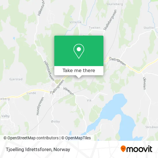 Tjoelling Idrettsforen map