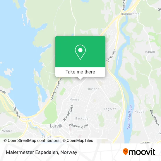 Malermester Espedalen map