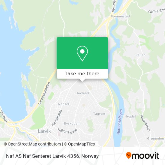 Naf AS Naf Senteret Larvik 4356 map