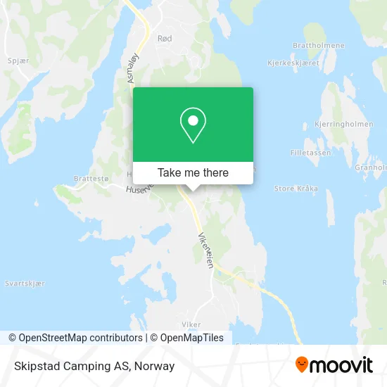 Skipstad Camping AS map