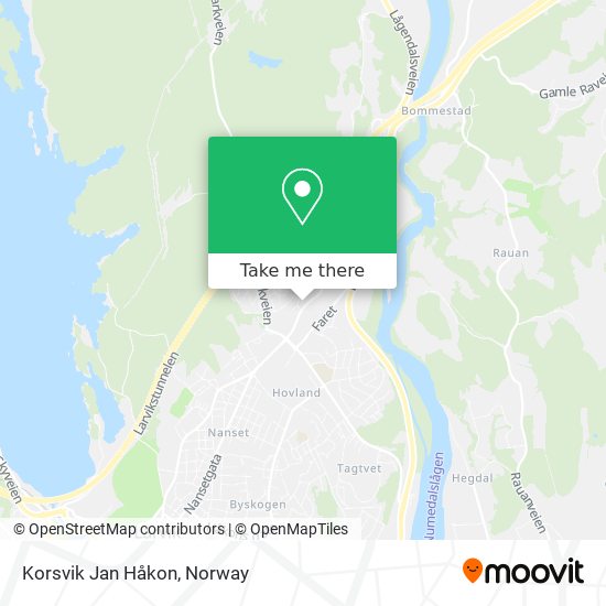 Korsvik Jan Håkon map