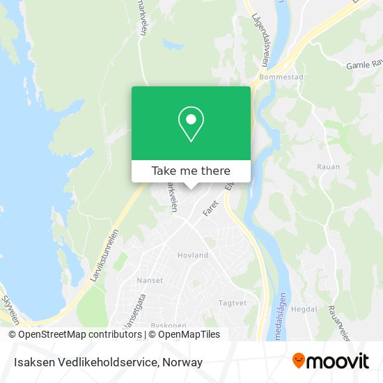 Isaksen Vedlikeholdservice map