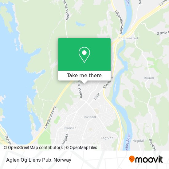 Aglen Og Liens Pub map