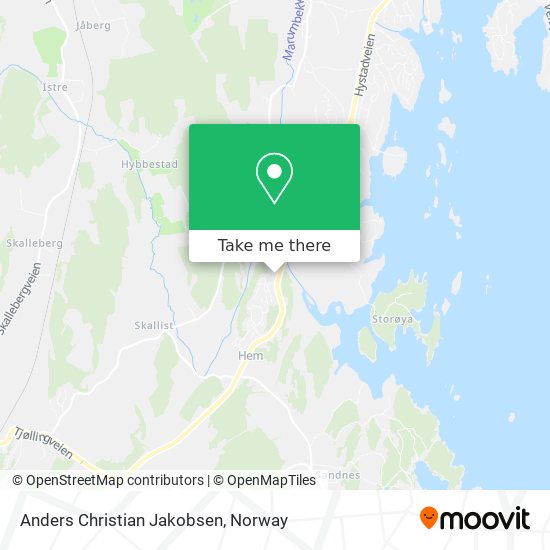 Anders Christian Jakobsen map