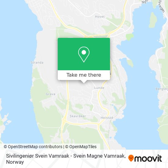 Sivilingeniør Svein Vamraak - Svein Magne Vamraak map