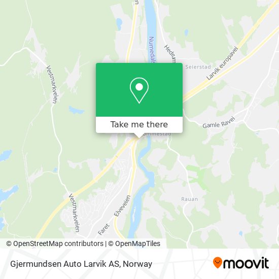 Gjermundsen Auto Larvik AS map