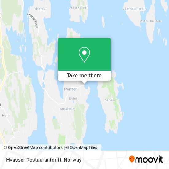 Hvasser Restaurantdrift map