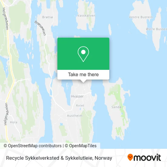 Recycle Sykkelverksted & Sykkelutleie map