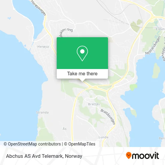 Abchus AS Avd Telemark map