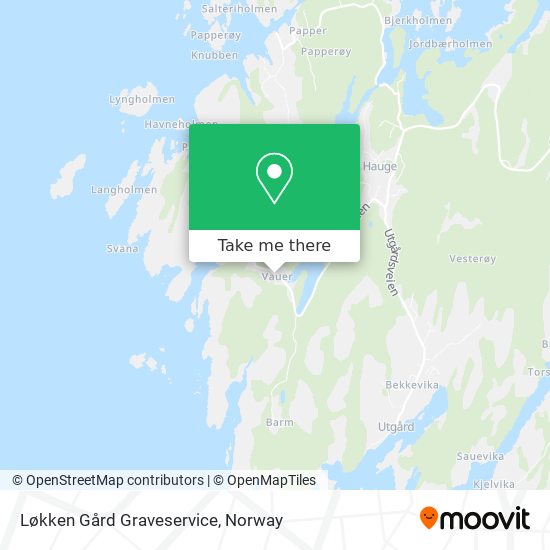 Løkken Gård Graveservice map