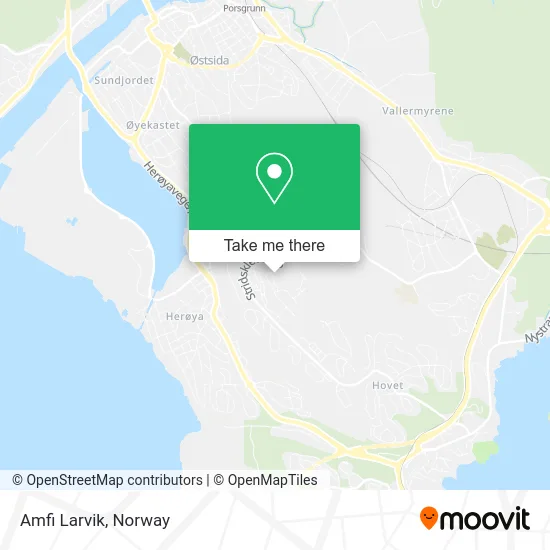 Amfi Larvik map