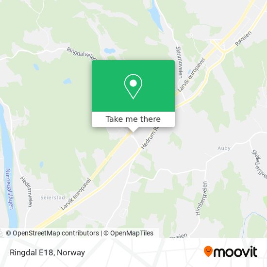 Ringdal E18 map