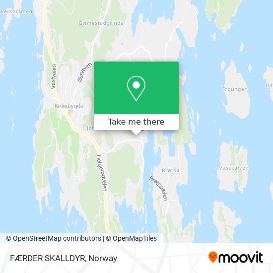FÆRDER SKALLDYR map