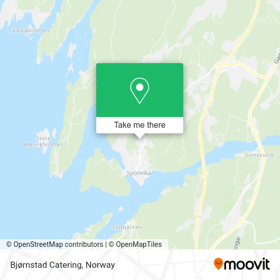 Bjørnstad Catering map