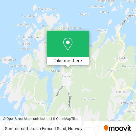 Sommernattskolen Eimund Sand map