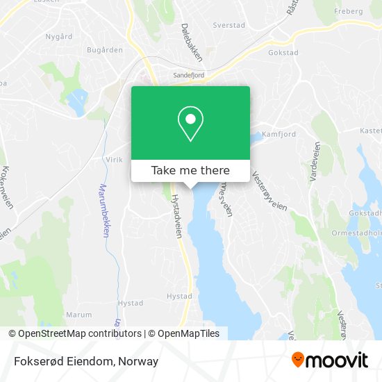 Fokserød Eiendom map