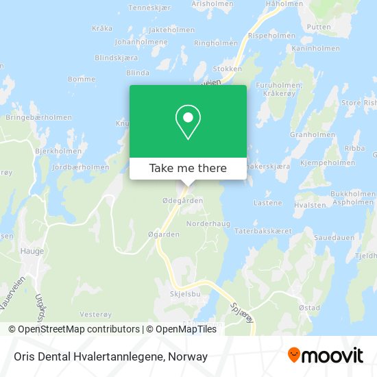 Oris Dental Hvalertannlegene map