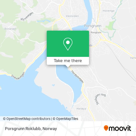 Porsgrunn Roklubb map