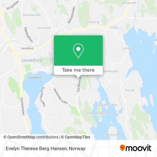 Evelyn Therese Berg Hansen map