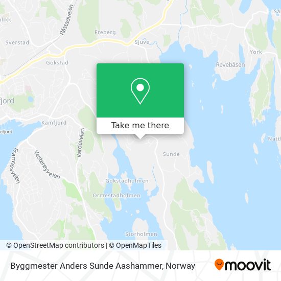 Byggmester Anders Sunde Aashammer map