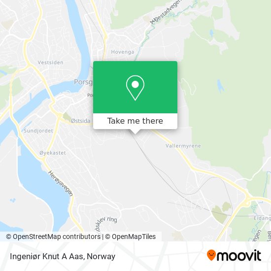 Ingeniør Knut A Aas map