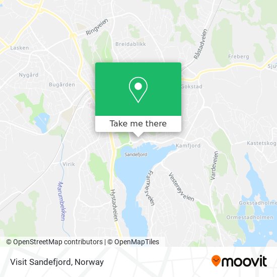 Visit Sandefjord map