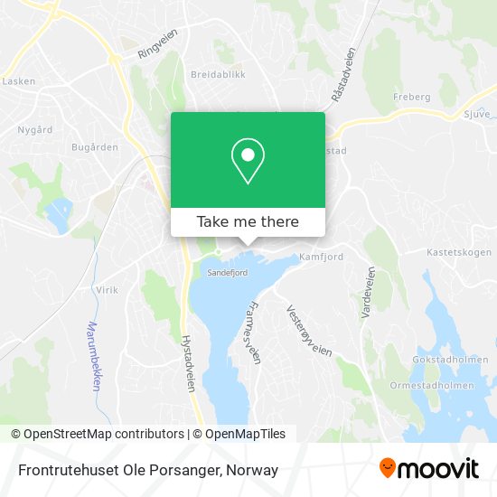 Frontrutehuset Ole Porsanger map