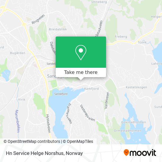 Hn Service Helge Norshus map