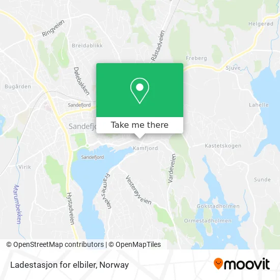 Ladestasjon for elbiler map