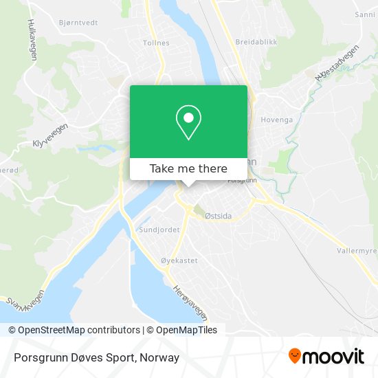 Porsgrunn Døves Sport map